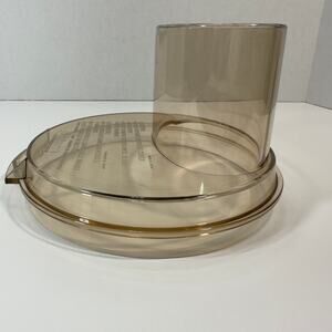 Amber Work Bowl Lid or Pusher Sleeve Cuisinart CFP-9 Food Processor Replacement